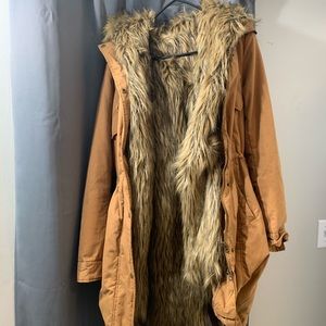Members Only Faux Fur Parka